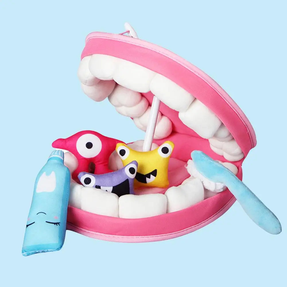 Dentist Toys for Preschool Educational Children Role Play Toys Teeth  Brushing Toys Cute Early Education Cartoon Tooth Brushin