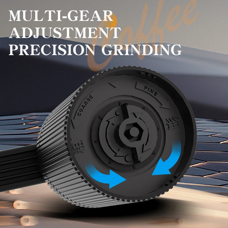 1 coffee bean grinder, portable grinder, bean grinder with adjustable thickness, office outdoor hand cranked coffee grinder