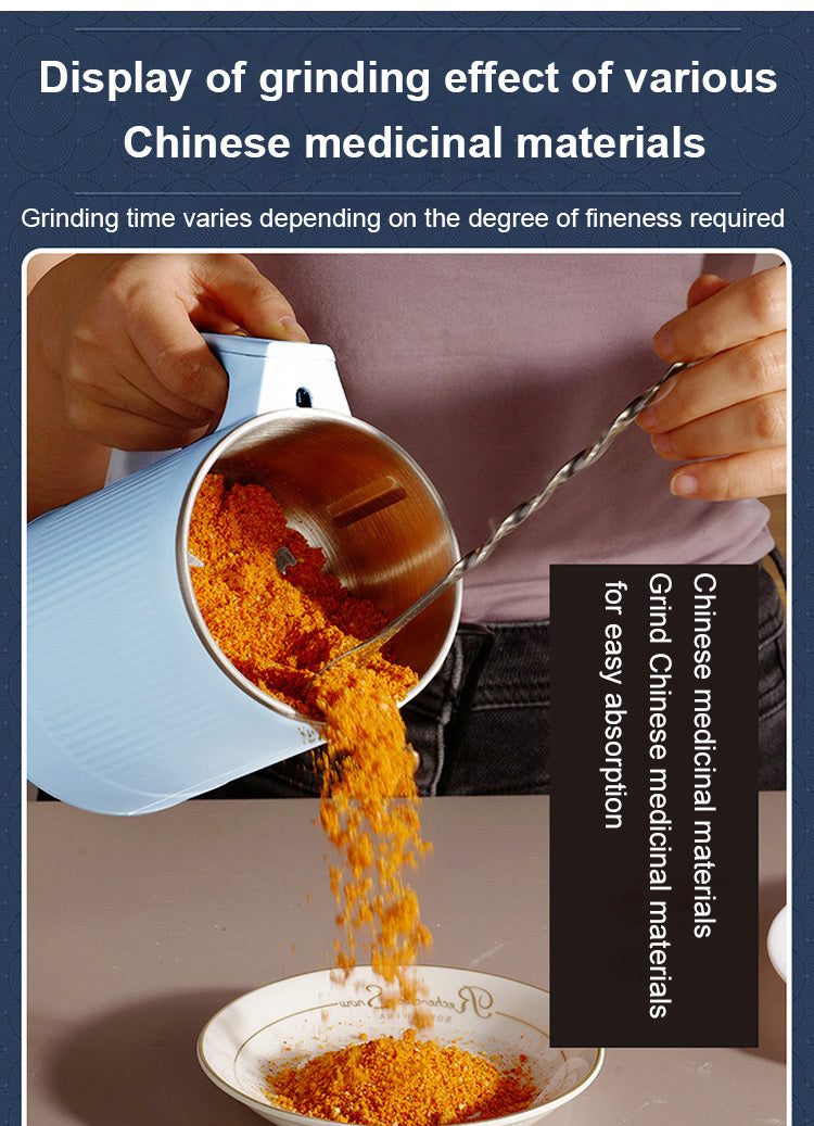 2025 New Coffee Bean Grinder Household Multifunctional Soybean Chili Grain Nut Grinder Kitchen Portable Food Processor 8 Blades