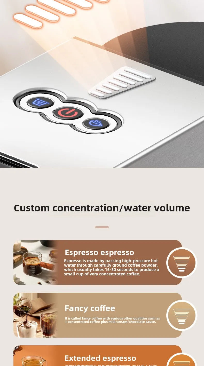 Automatic Capsule Coffee Machine Home Small Office Compatible With A Variety Of Capsule Espresso Machines