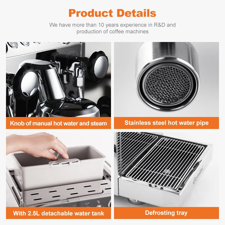 High Quality Professional Espresso Coffee Machines Multifunctional Home and Commercial Smart Coffee Maker