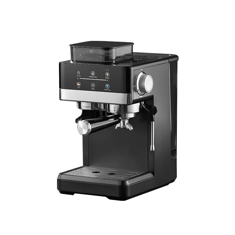 Electric coffee grinder+coffee machine integrated machine|Fully automatic freshly ground coffee beans|Fast grinding for breakfas