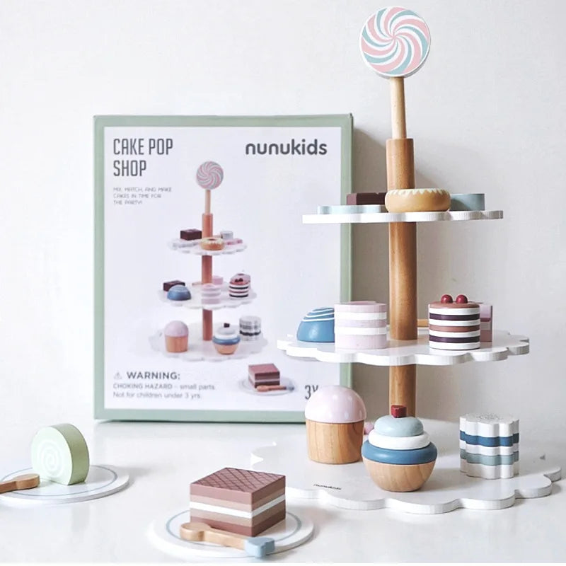 Wooden Pretend Play Toys for Girls Tea Sets Play Food Toys Kitchen Role Play Imitation Game Early Educational Toys for Girls Boy