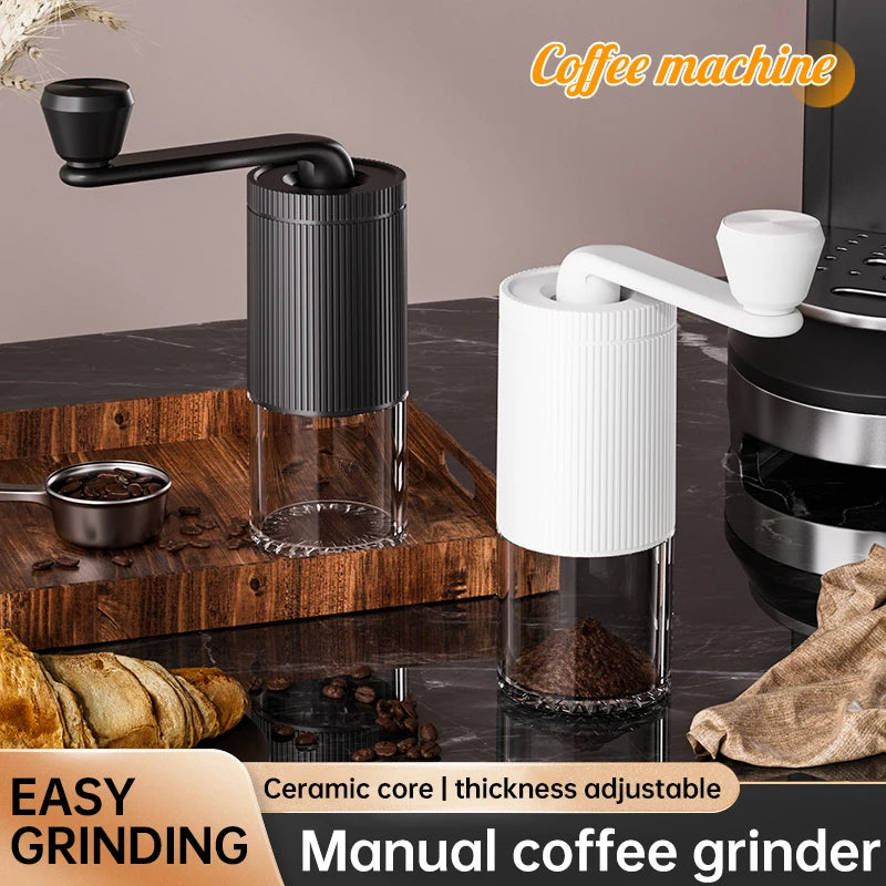 1 coffee bean grinder, portable grinder, bean grinder with adjustable thickness, office outdoor hand cranked coffee grinder