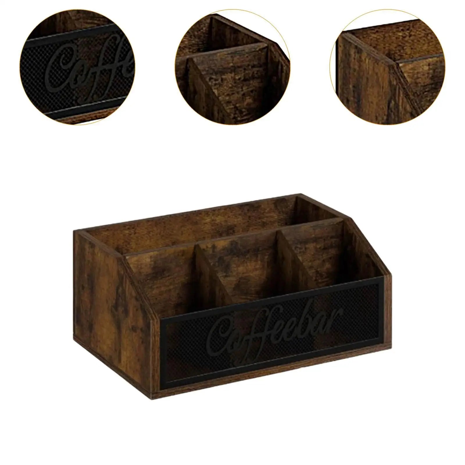 Coffee Station Organizer Multifunction Bar Accessories Coffee Capsule Holder Desktop for Office Party Dorm Living Room Syrup