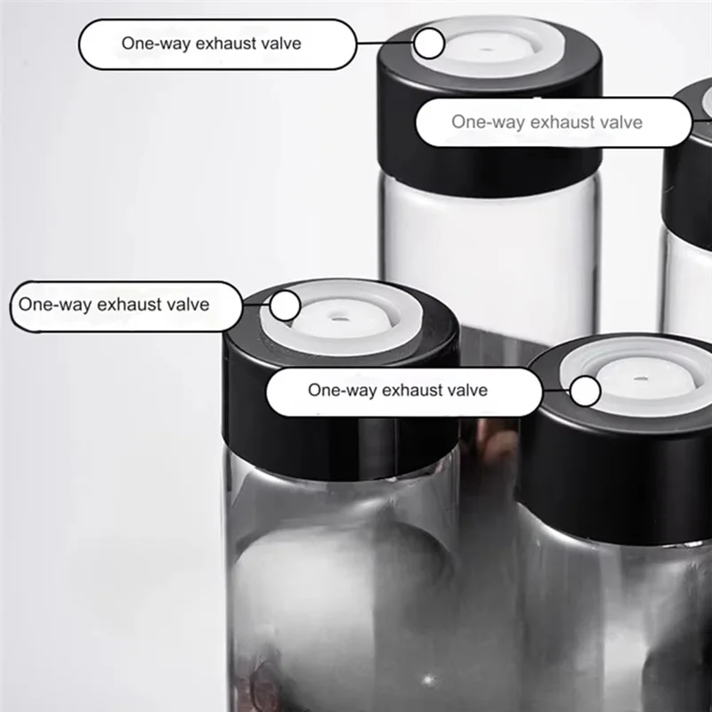 AFOURT-For Coffee Beans Portable Coffee Storage Jar Display Rack Espresso Accessories Tool