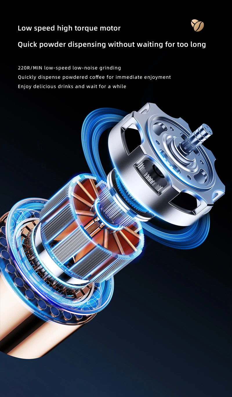 High Quality Professional 7 Pins 48MM Cutter Automatic Electric Coffee Bean Grinder Mill Grinders