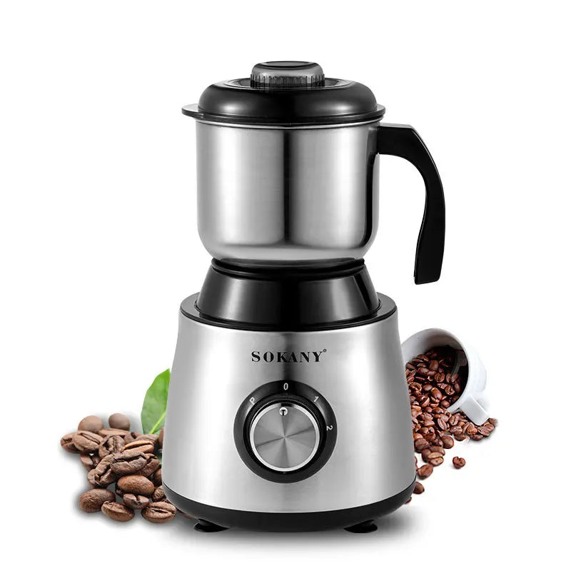 220V 500W Electric Coffee Grinder Electric Kitchen Cereals Nuts Bean Spices Grains Grinder Household Office Mixer Coffee Grinder