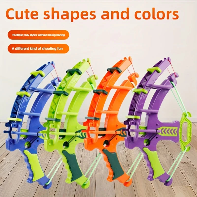 1 set of toys suitable for indoor and outdoor activities, including sports, jumping, cartoon dart board, throwing sticky balls