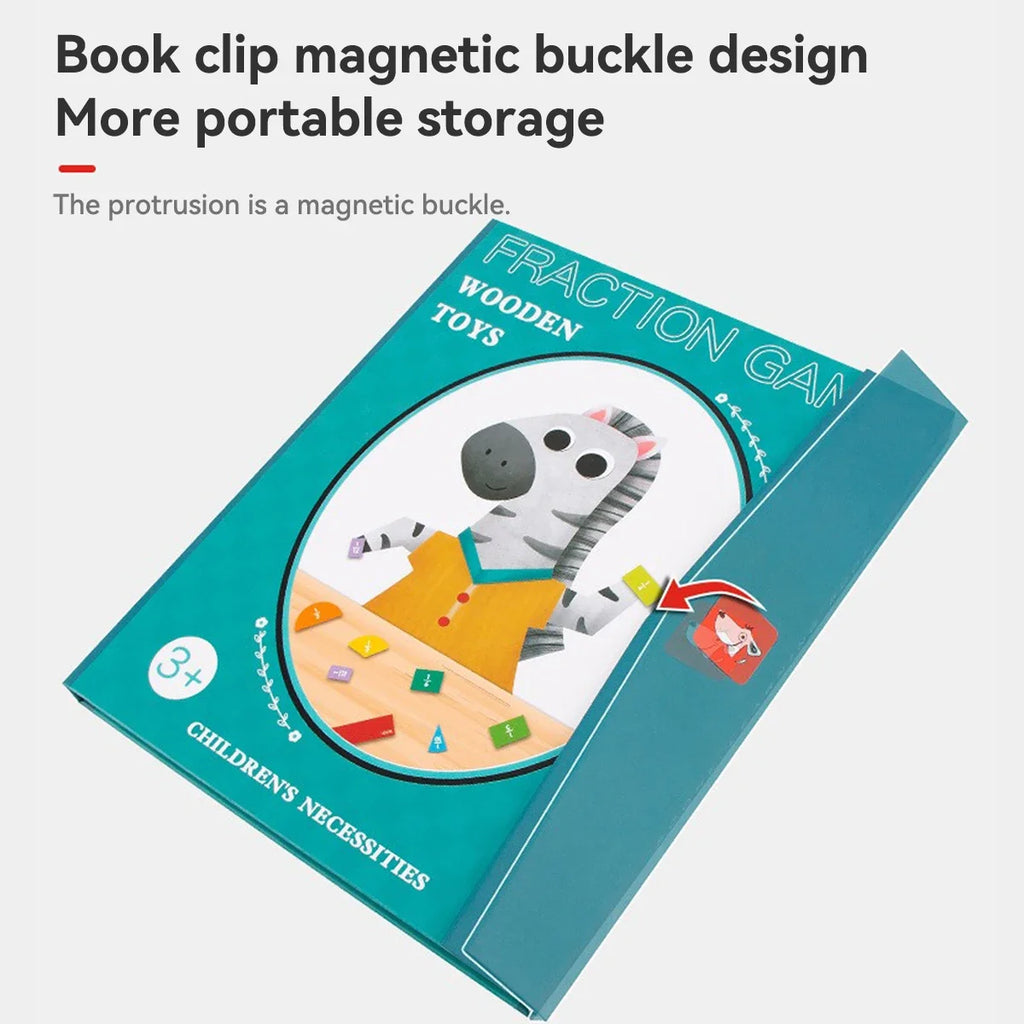 Children's Educational Early Education Toys Kawaii Magnetic Fraction Disk Assisted Cognitive Arithmetic Learning Education Toys