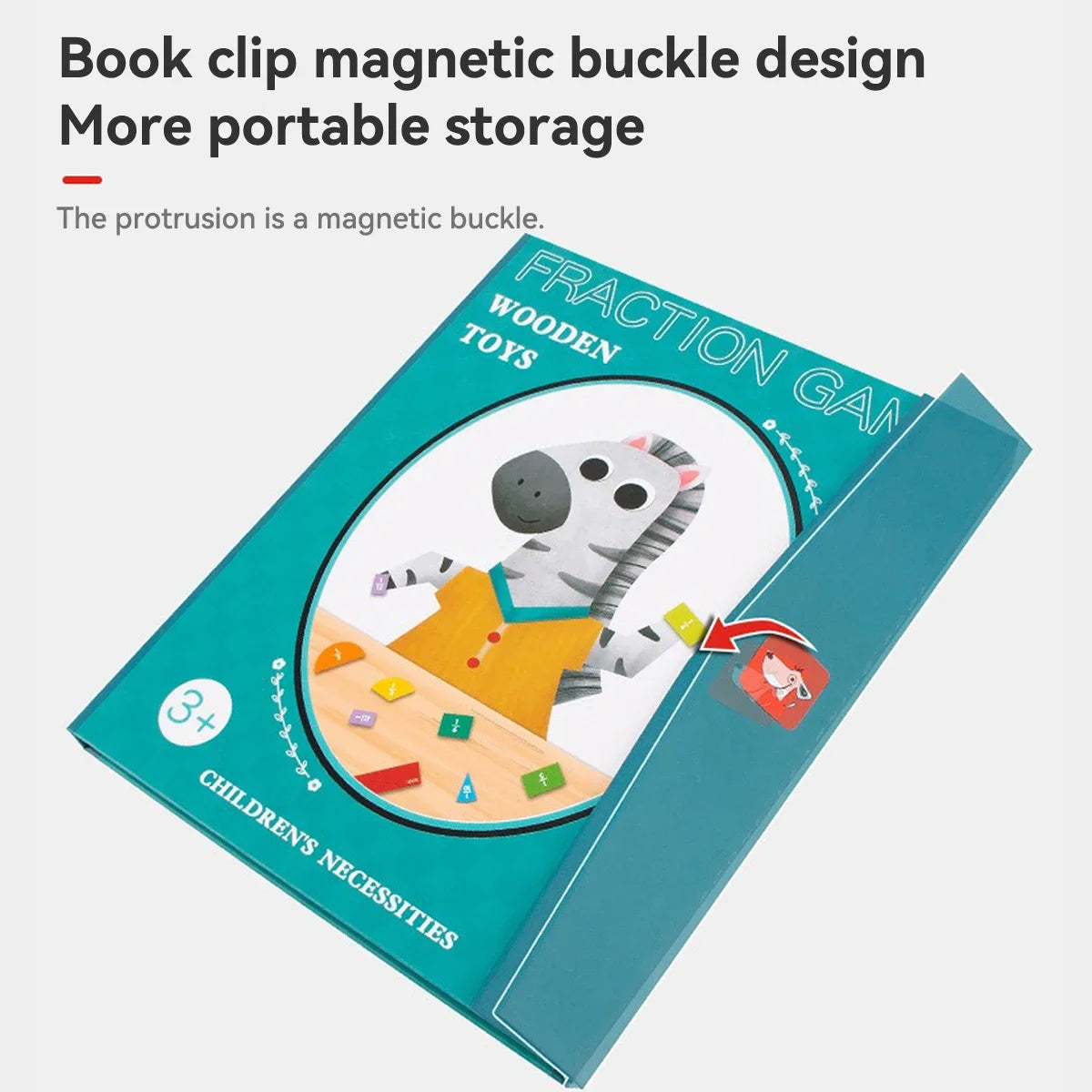Children's Educational Early Education Toys Kawaii Magnetic Fraction Disk Assisted Cognitive Arithmetic Learning Education Toys