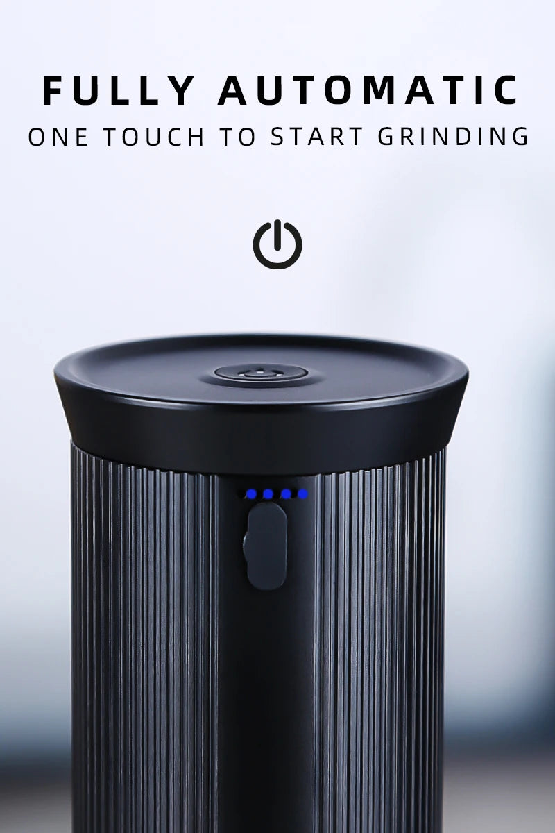 New Rechargeable Auto Espresso Barista CNC Conical Burr Coffee Bean Grinder Machine