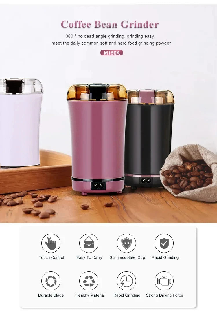 Multifunctional practical and convenient electric grain grinder spice coffee bean grinder household portable herb grinder