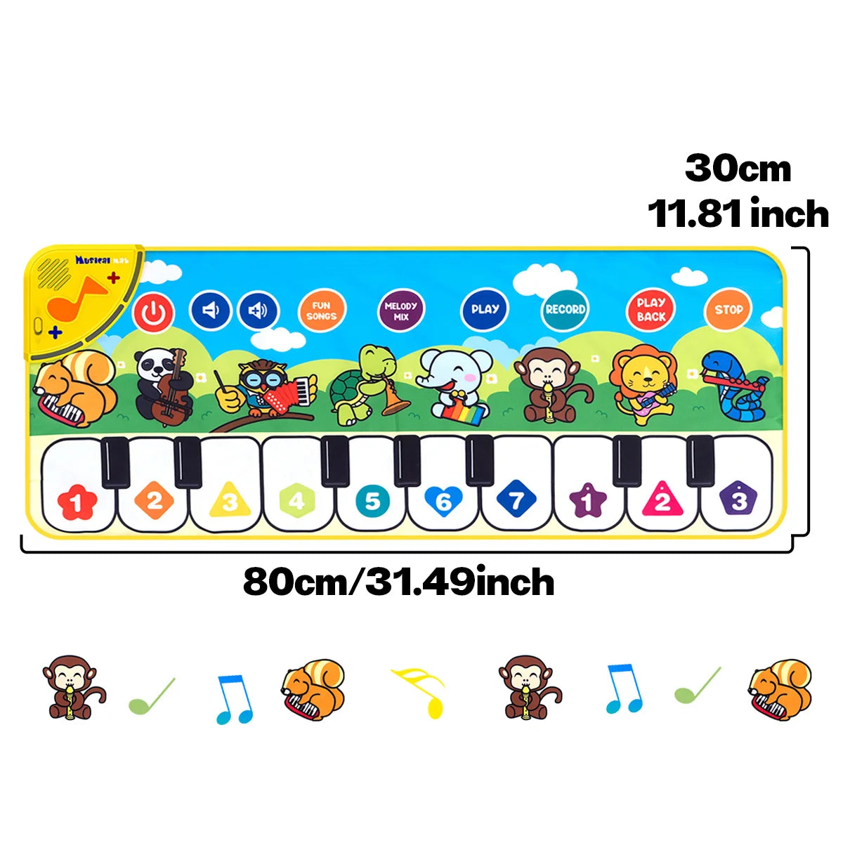 Instrument Music Toys, Piano Pads, Music Education Toys, Stimulate Children's Senses, Stimulate Children's Interest in Music